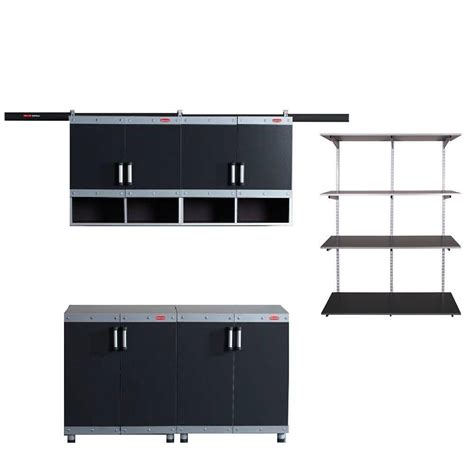 fasttrack steel mounted cabinet|rubbermaid fasttrack garage shelving.